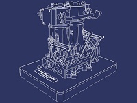 Blueprints of Miniature Vertical Twin Steam Engine with Reverse Gear